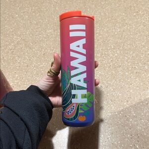 Starbucks Red and Blue Gradient Hawaii Tumbler